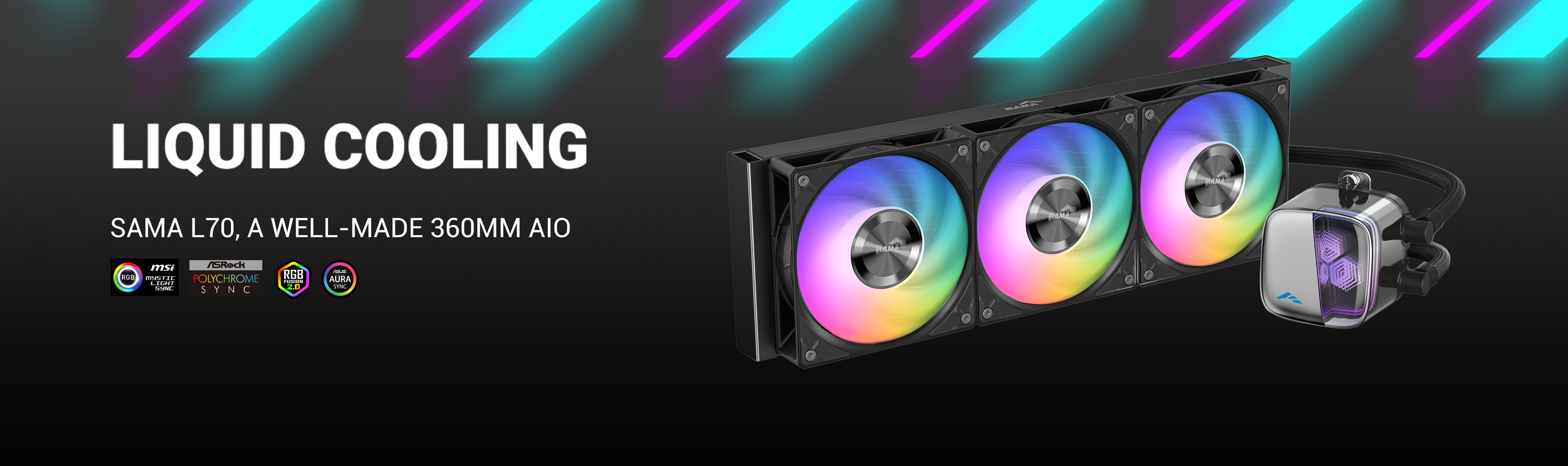 Cowcotland-SAMA L70, un AIO en 360 mm bien né